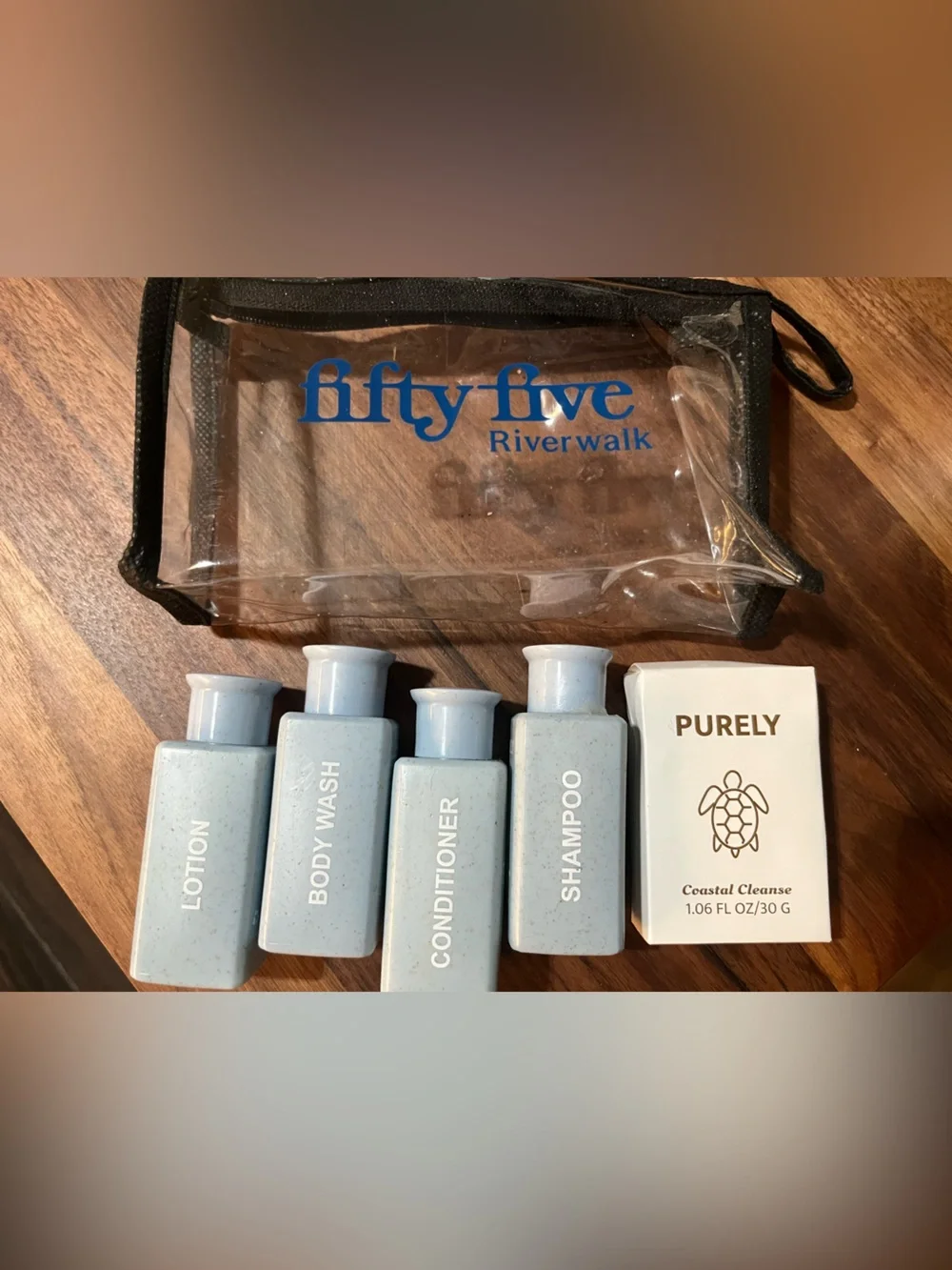Coastal Cleanse Travel Bath & Body Set - Light Blue